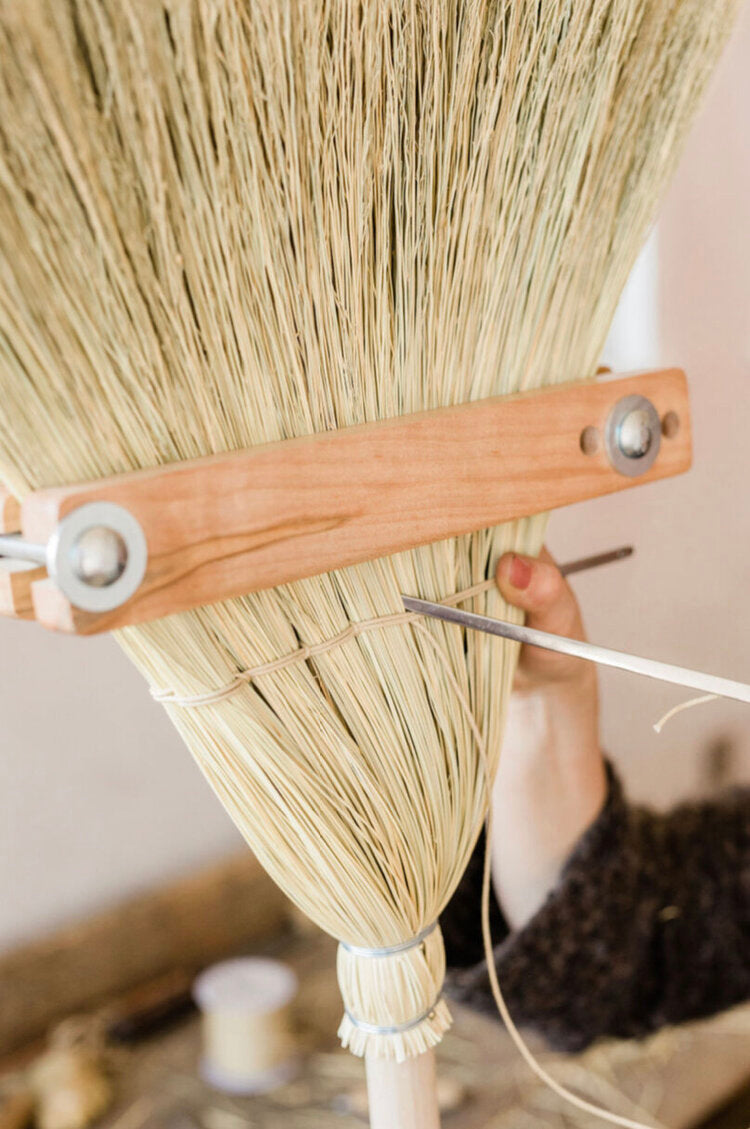 Cynthia-working-on-broom