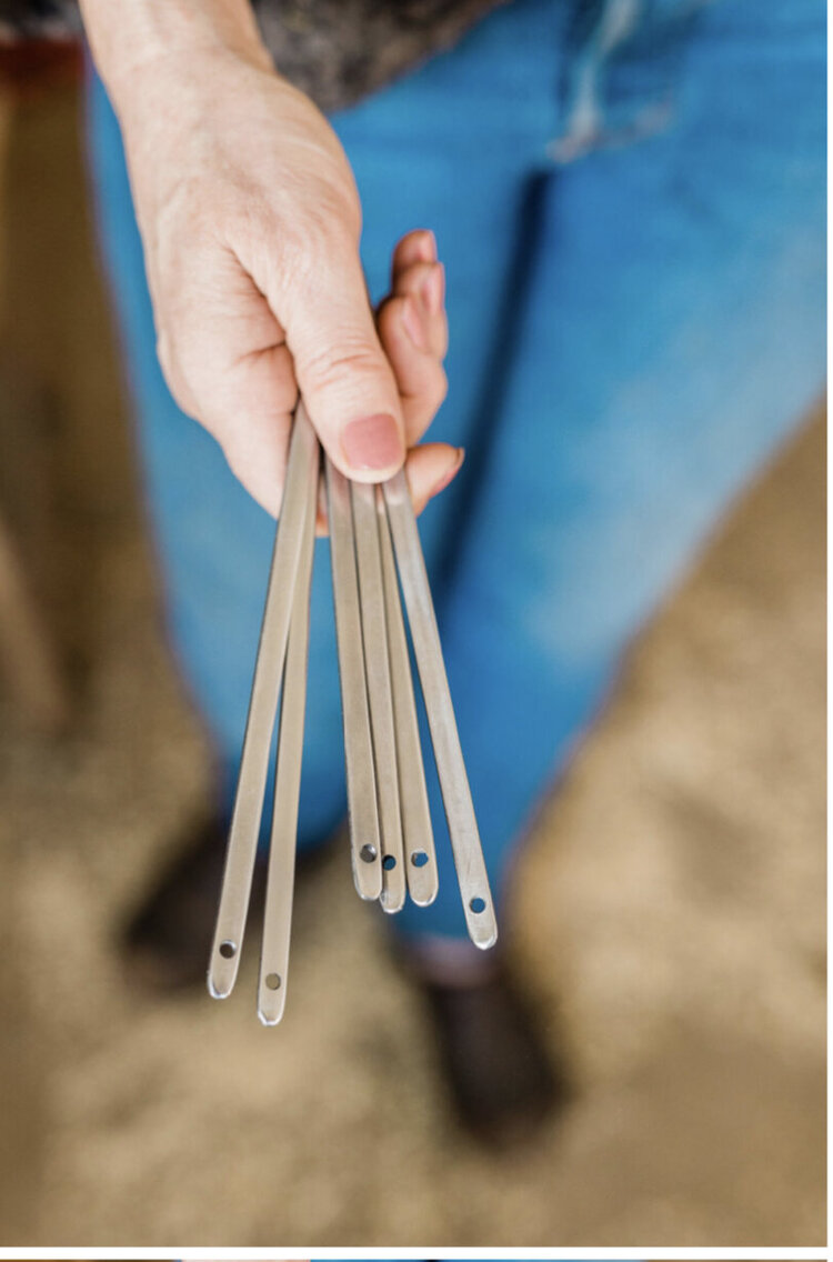 Cynthia-holding-stitching-needles