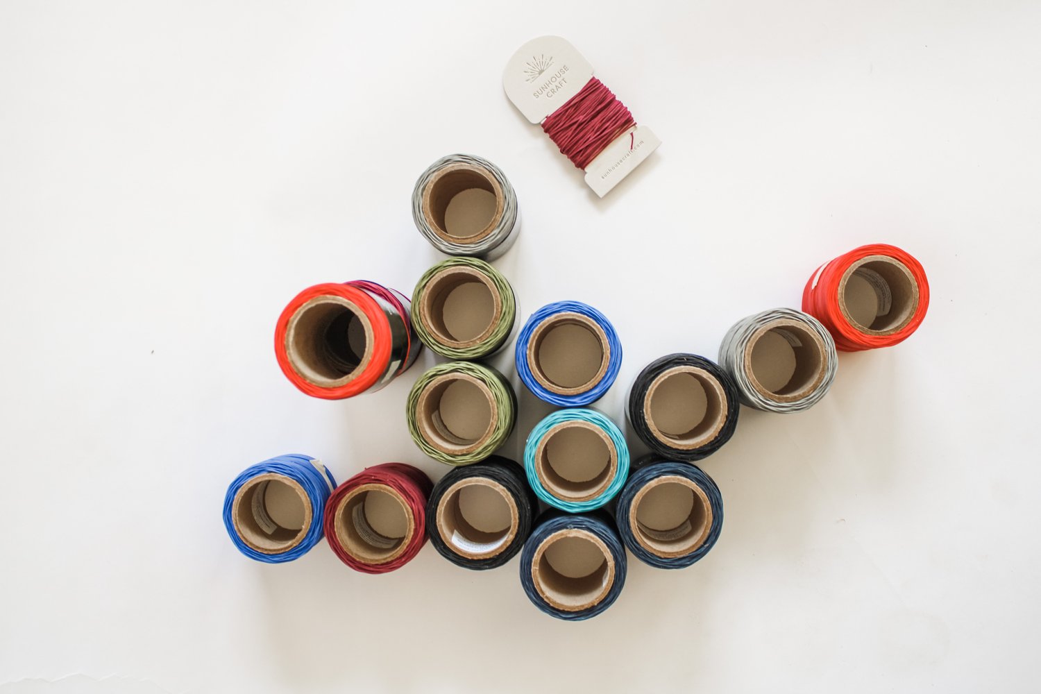 aqua-Cobalt-Olive-Plum-Dusty Blue-Grey-Red-Black-threads