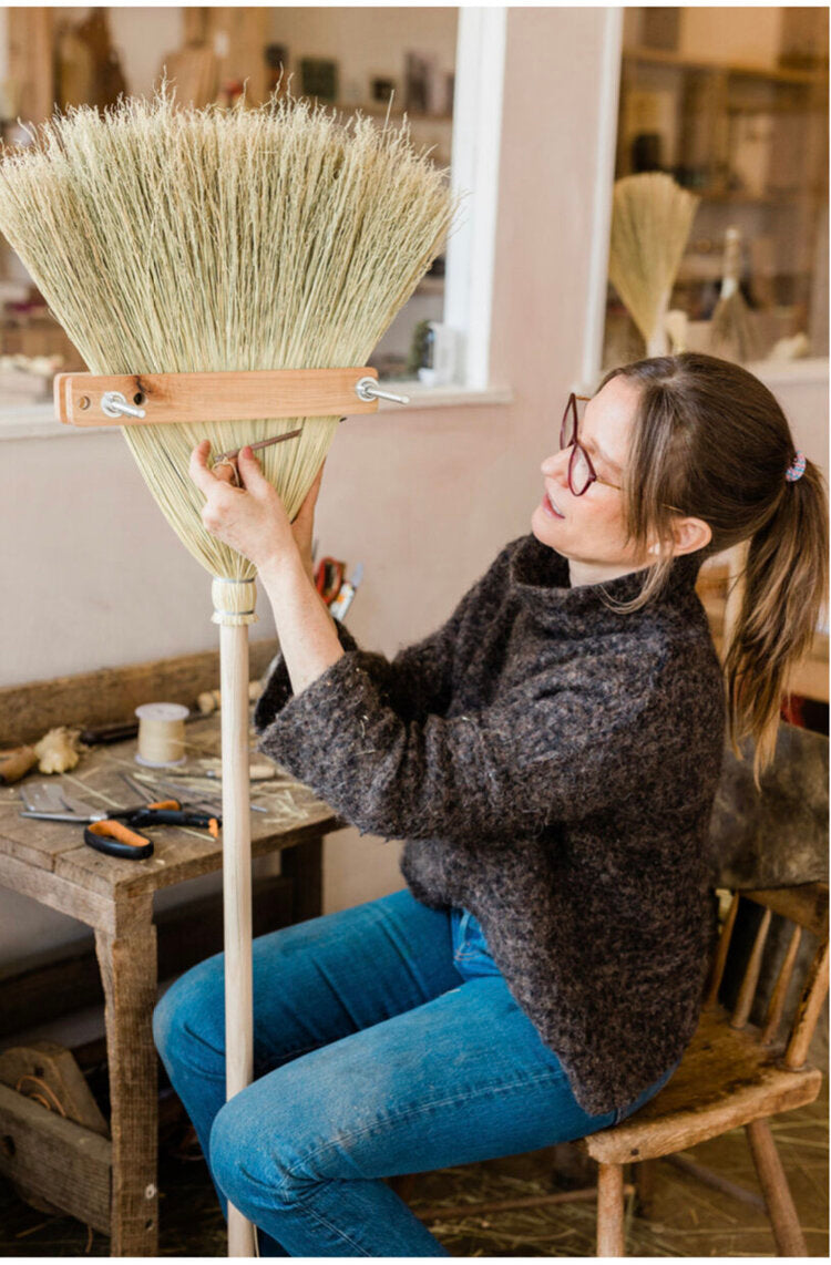 Cynthia-working-on-broom