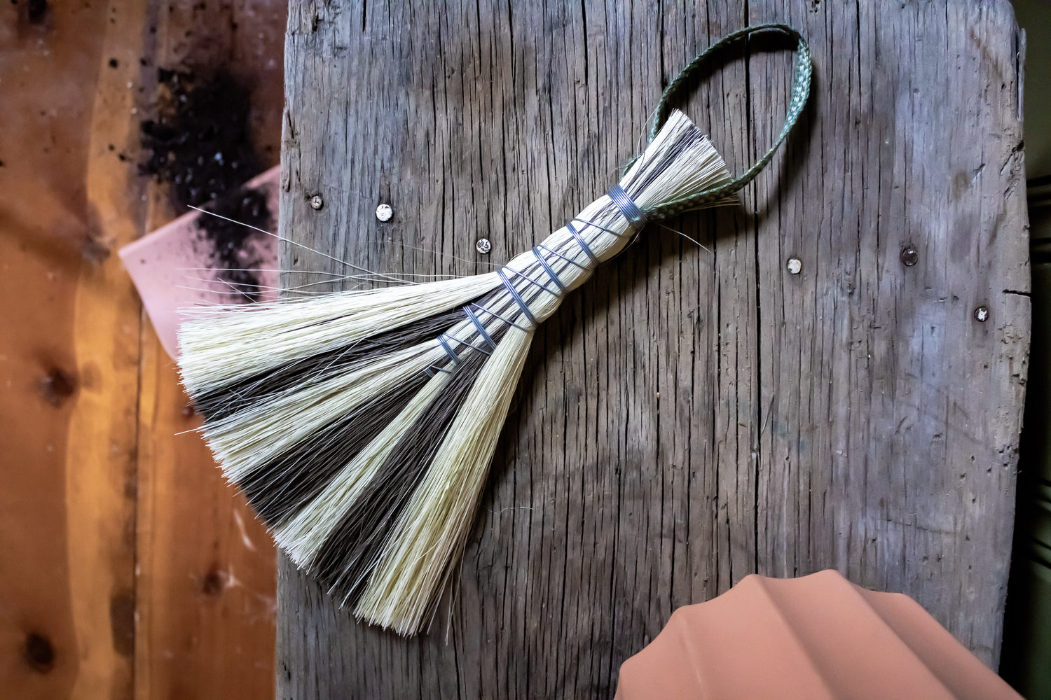 Hawks-Tail-Brush-On-Bench