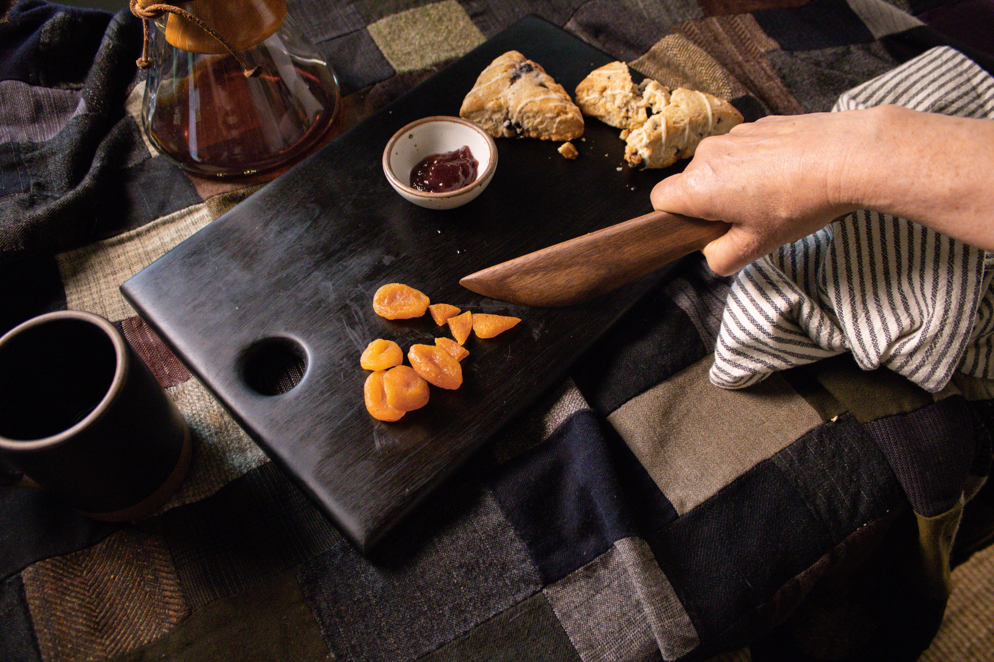 Local-Serving-Board-Ebonized-with-food