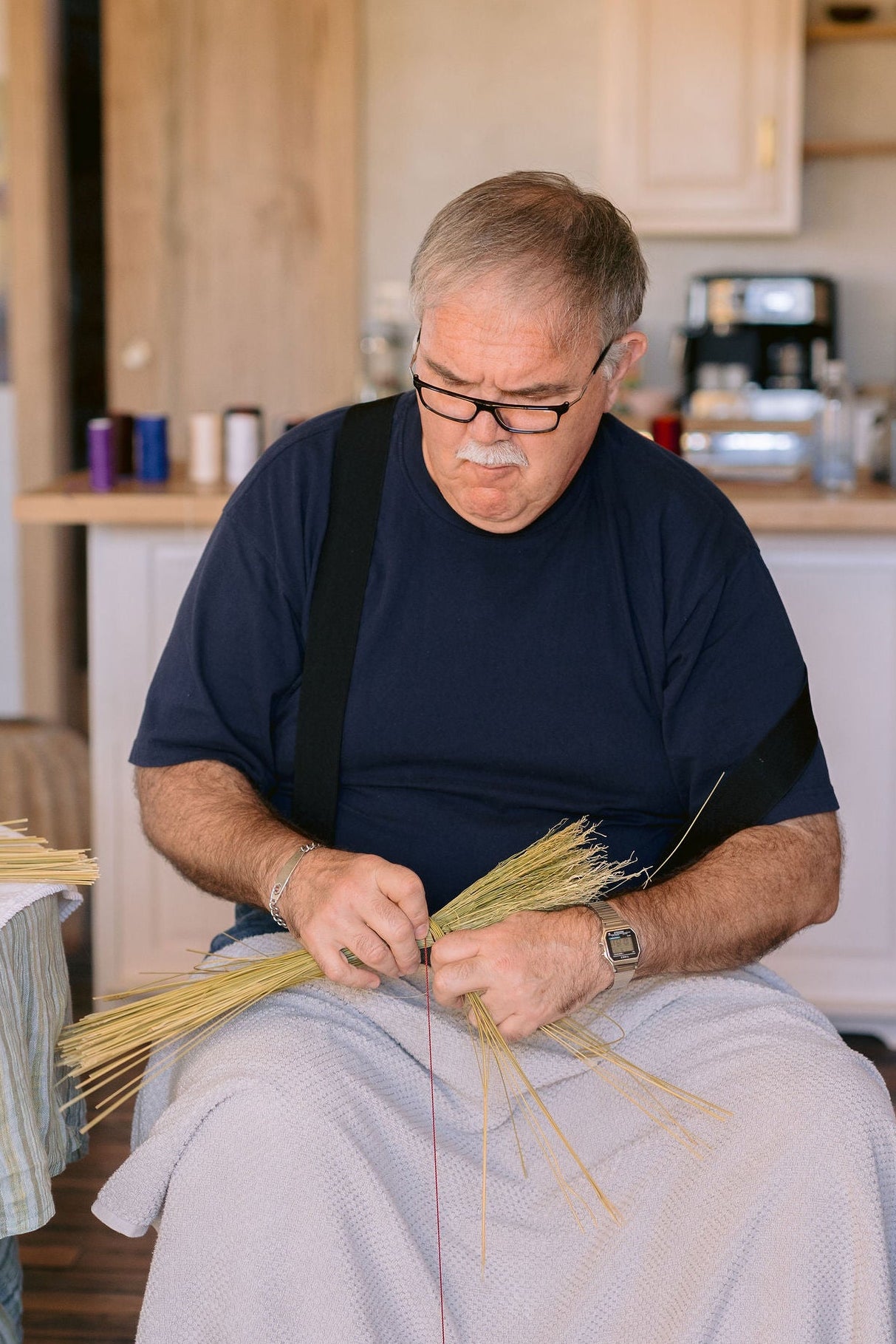 Hand Brooms for Deaf and harding of hearing participants with Gary Crase