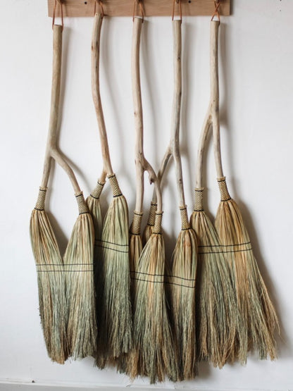 A-row-double-handbrooms-on-wall