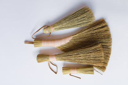 Scrub-Handbroom-and-Brushes-with-pink-threaded-handles