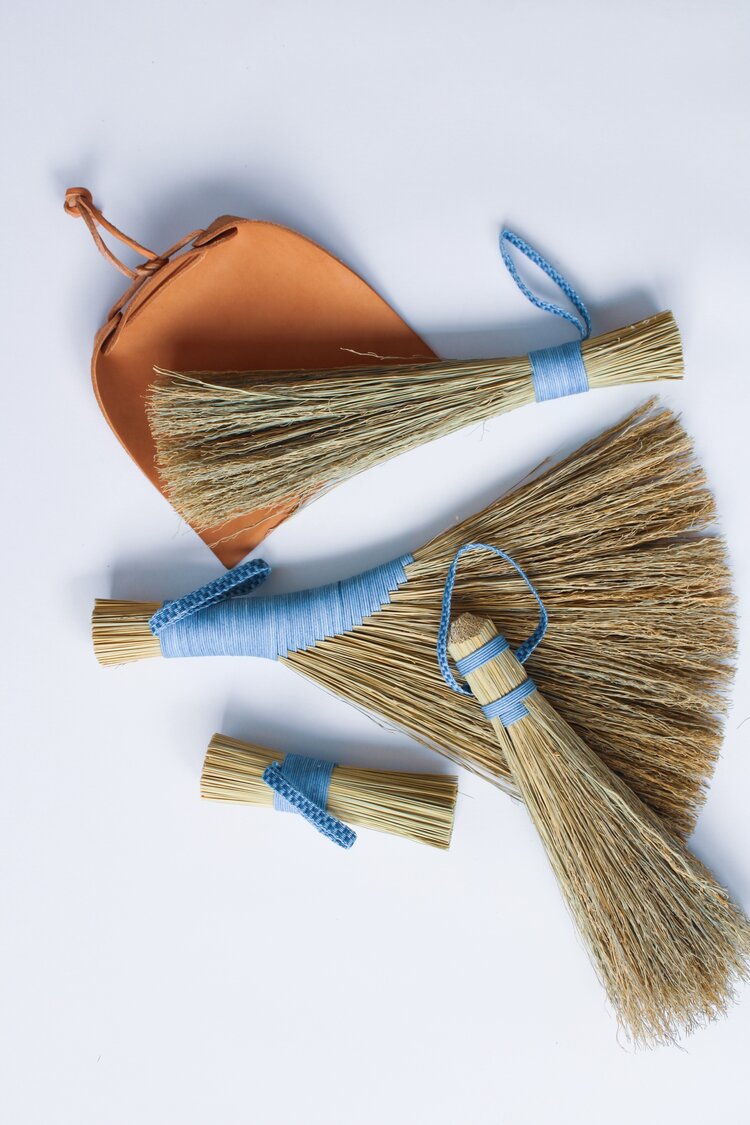 Dustpan-and-Scrub-Handbroom-and-Brushes-with-Light-Blue-handles