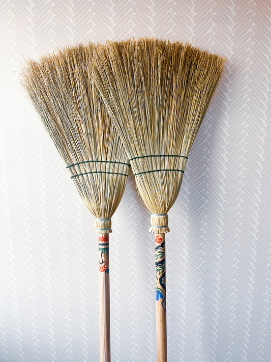 Becca Jane Koehler Hand Painted Brooms Accent