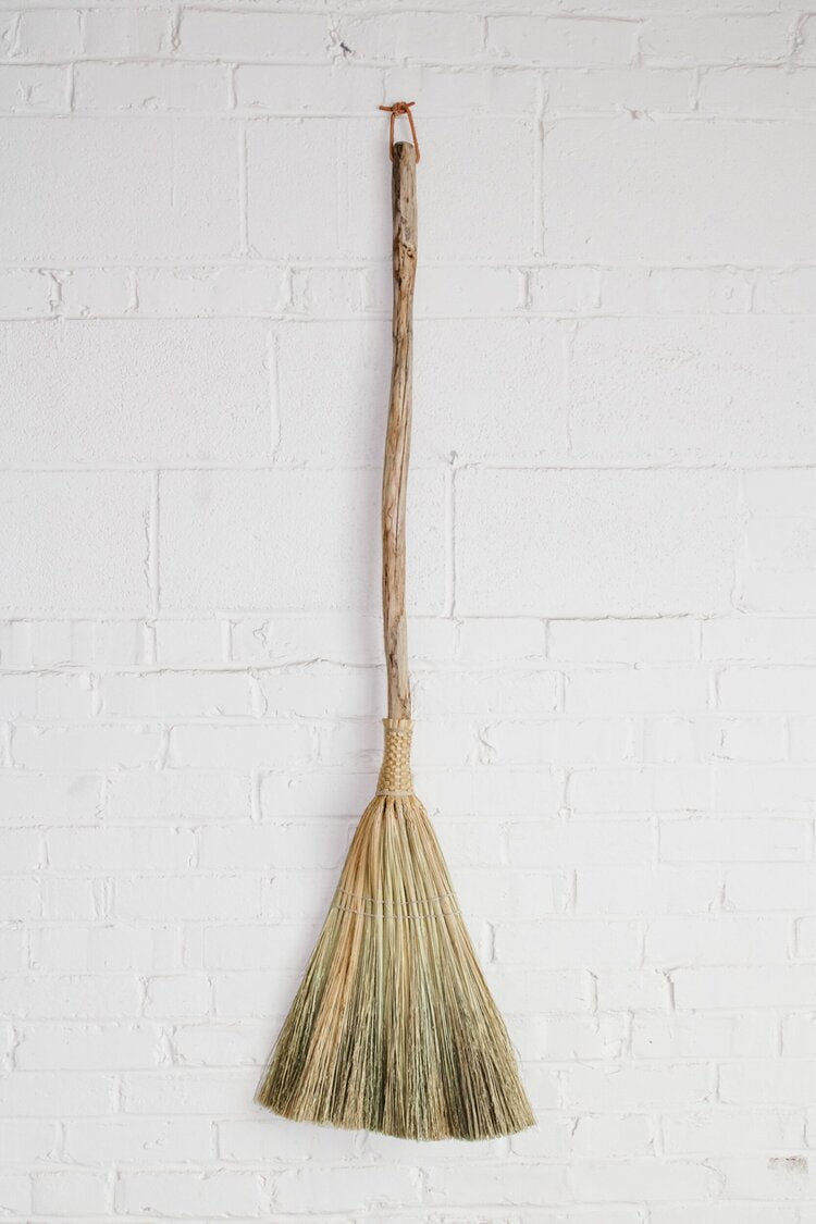 Broom-hanging-on-the-wall