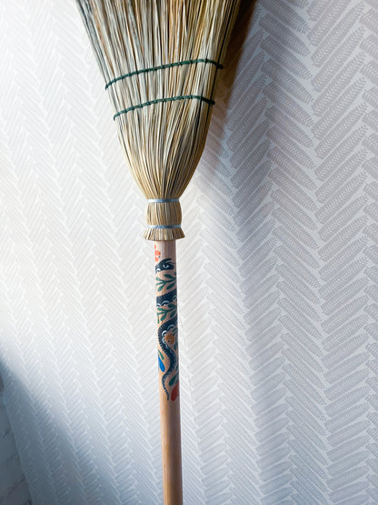 Becca Jane Koehler Hand Painted Brooms Accent