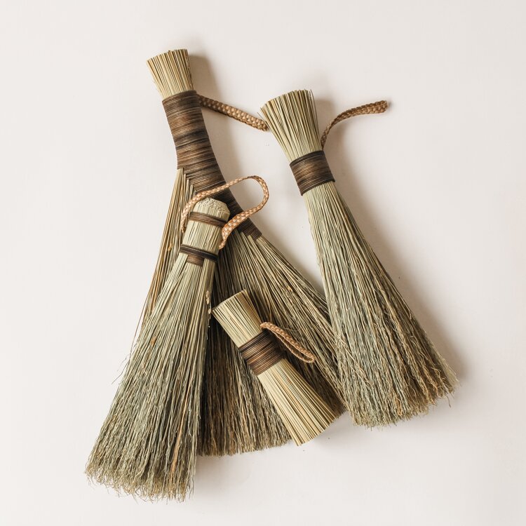 Scrub-Handbroom-and-Brushes-with-brown-threaded-handles