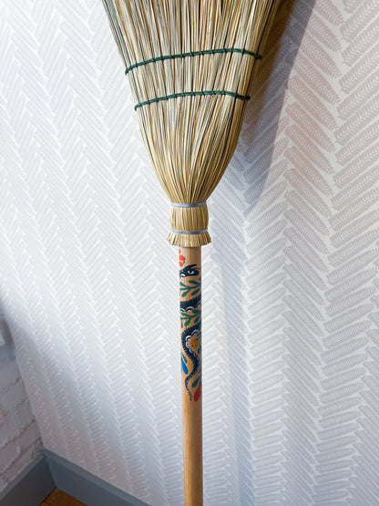 Becca Jane Koehler Hand Painted Brooms Accent