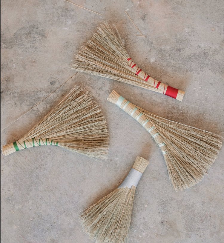 handbrooms-with-red-teal-green-white-threaded-handles