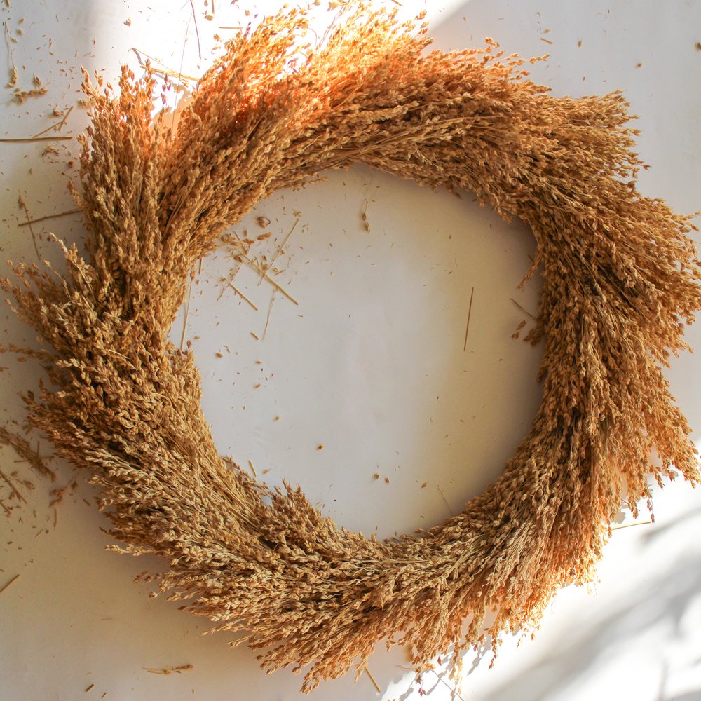 Broomcorn-Wreath